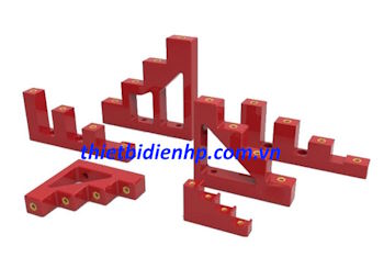 Gối đỡ busbar bậc thang 2P 25mm